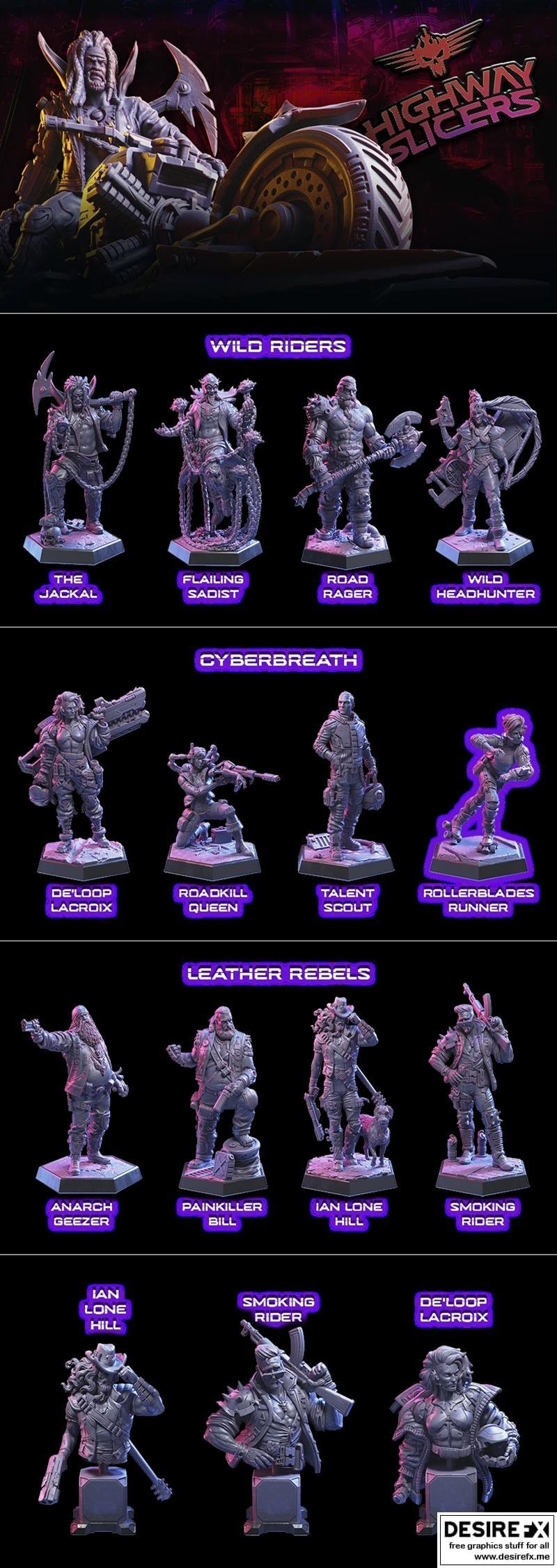 洛特工作室科幻作品《高速公路切割者》3D打印模型|Loot Studios Sci-Fi – Highway Slicers March 2023 – 3D Print Model STL