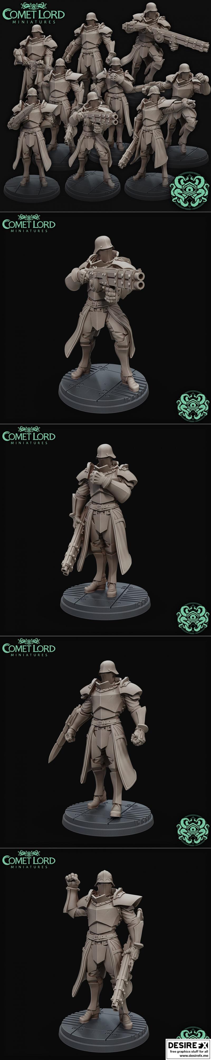 埃森雷克士兵 3D打印模型|Comet Lord Miniatures – Eisenreich Soldiers – 3D Print Model STL