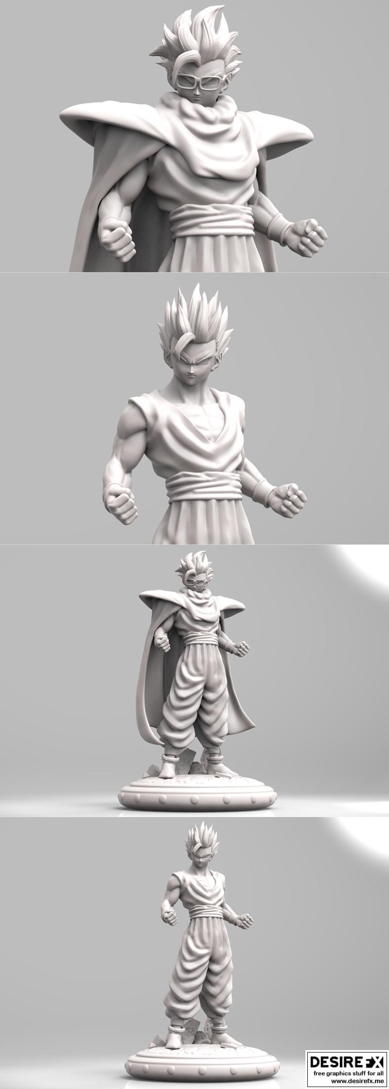 龙珠超英雄 Gohan 3D打印模型|Gohan – Dragon Ball Super Hero – 3D Print Model STL