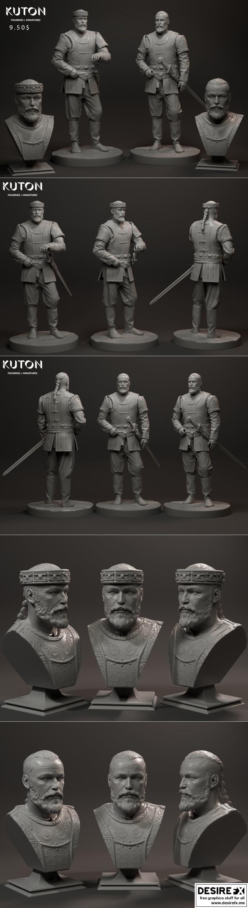 哈拉尔德 3D打印模型 STL|King Harald – 3D Print Model STL