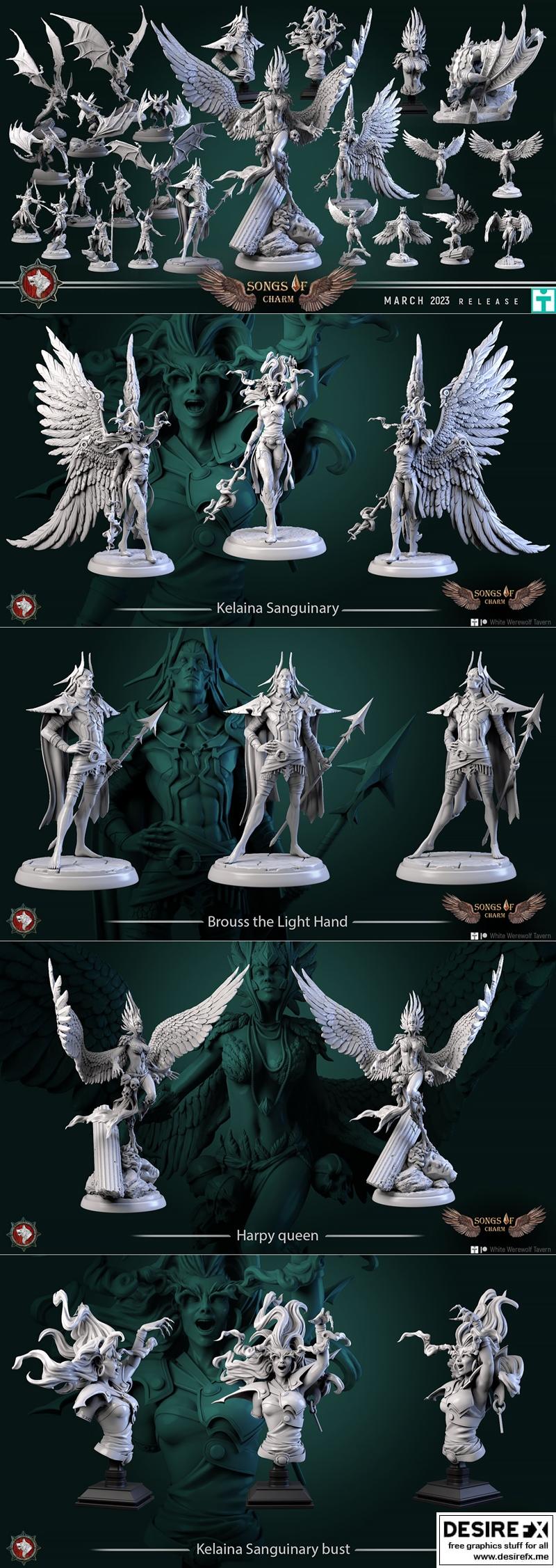白狼酒馆 3D打印模型|White Werewolf Tavern – Songs of Charm March 2023 – 3D Print Model STL