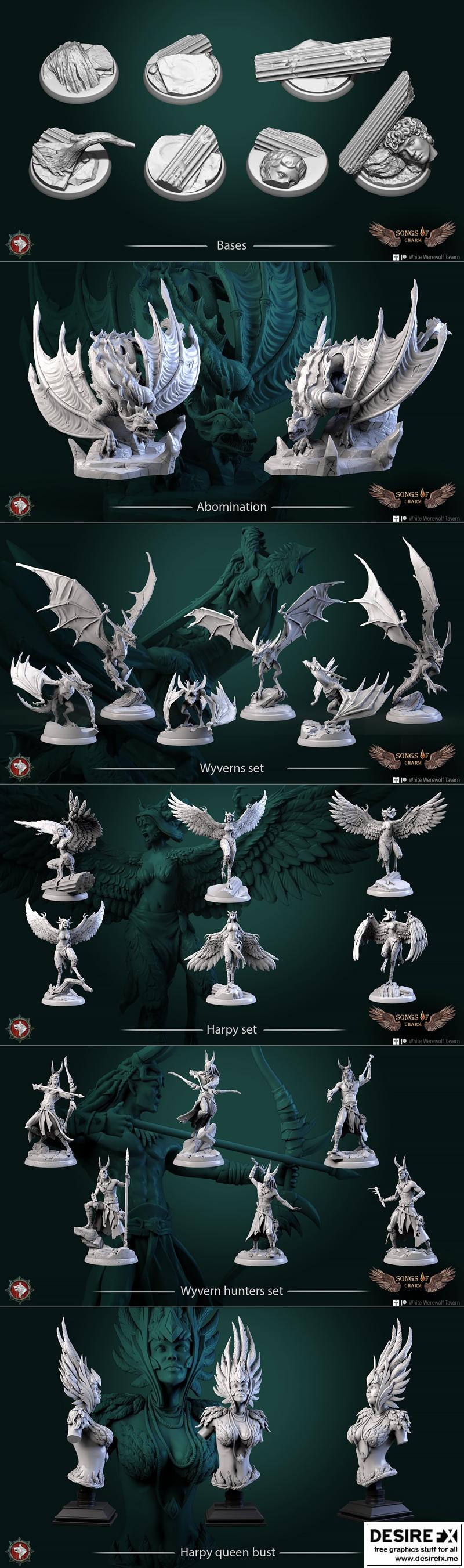 白狼酒馆 3D打印模型|White Werewolf Tavern – Songs of Charm March 2023 – 3D Print Model STL