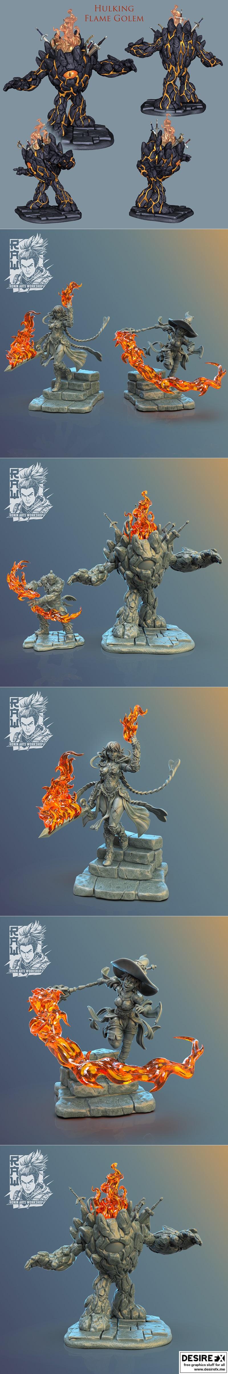 Ronin Arts Workshop RAW - 3D打印模型：M25三月2023作品集|Ronin Arts Workshop RAW – M25 March 2023 – 3D Print Model STL