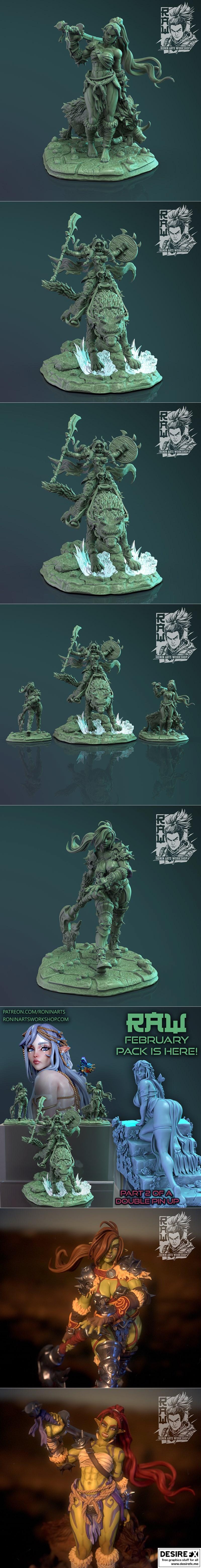 Ronin Arts Workshop RAW系列 | M24作品 | Hacta之爪 3D打印模型|Ronin Arts Workshop RAW – M24 – The Claws of Hacta February 2023 – 3D Print Model STL