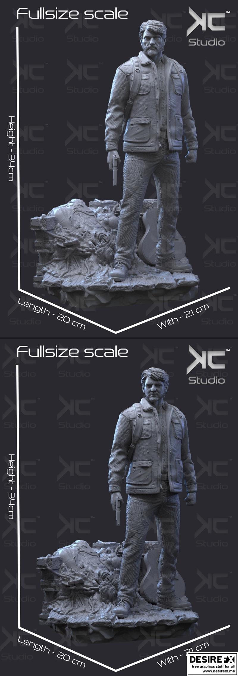 《最后生还者》乔尔角色3D打印模型|Joel – The Last of Us FanArt – Kc studio – 3D Print Model STL