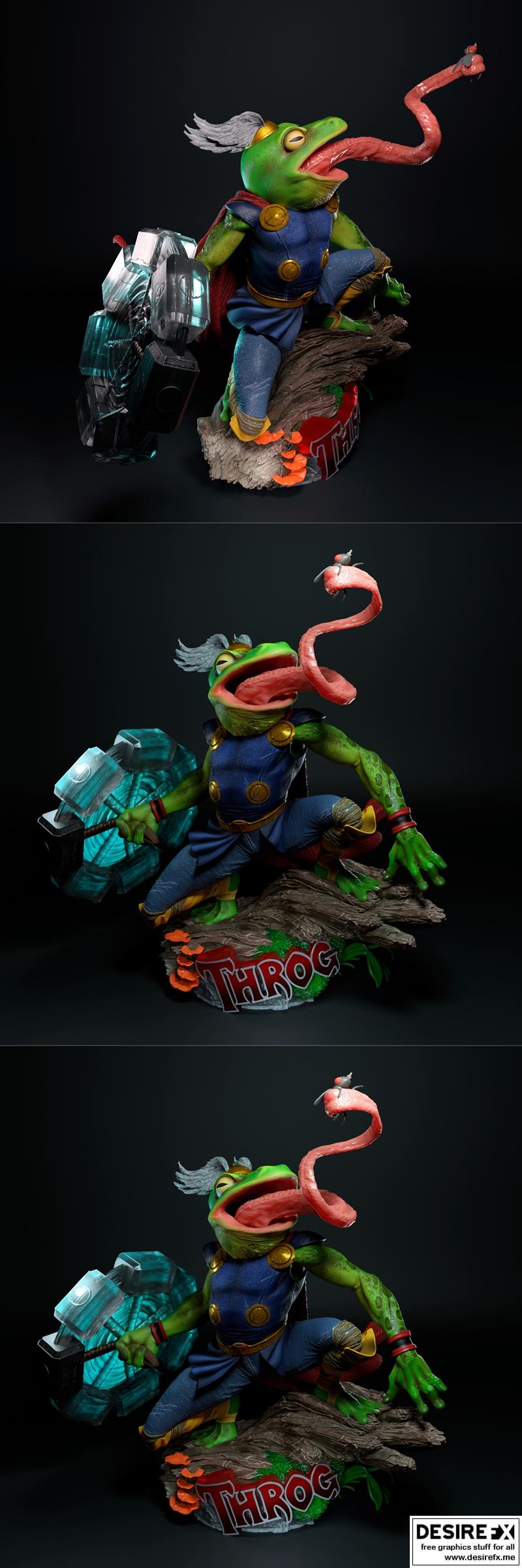 Throg - 动漫游戏角色3D打印模型|Throg – 3D Print Model STL