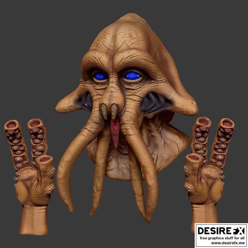 Quarren - 动漫游戏角色3D打印模型|Quarren – 3D Print Model STL