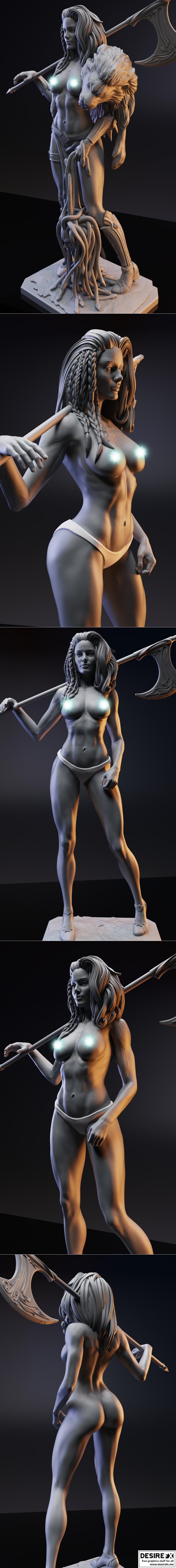 Laonome 3D打印模型：Gsculpt艺术作品《角色名称》|Laonome – Gsculpt Art – 3D Print Model STL