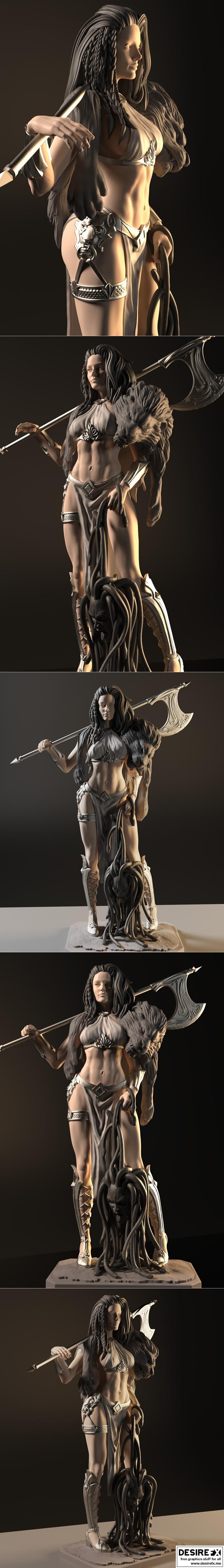 Laonome 3D打印模型：Gsculpt艺术作品《角色名称》|Laonome – Gsculpt Art – 3D Print Model STL