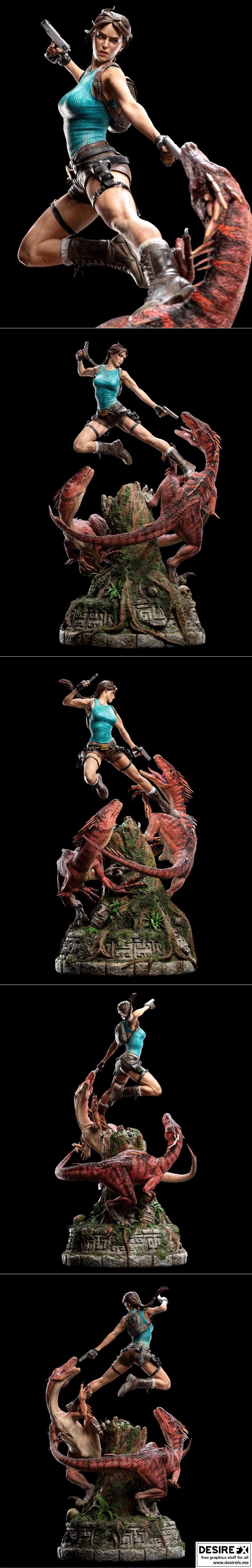 卢拉·克罗夫特：失落山谷 3D打印模型|Lara Croft the Lost Valley – 3D Print Model STL