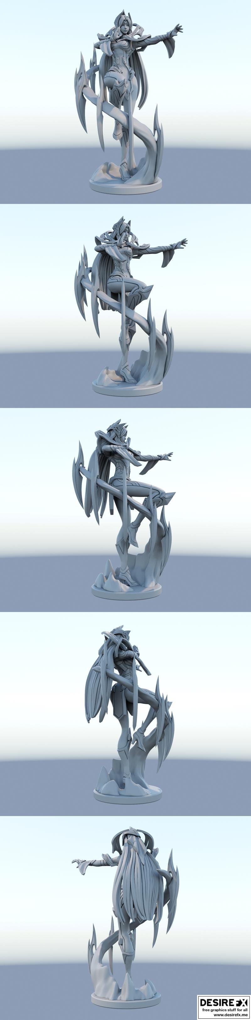 伊莉雅洛库斯3D打印模型 STL|Irelia League of Legends – 3D Print Model STL