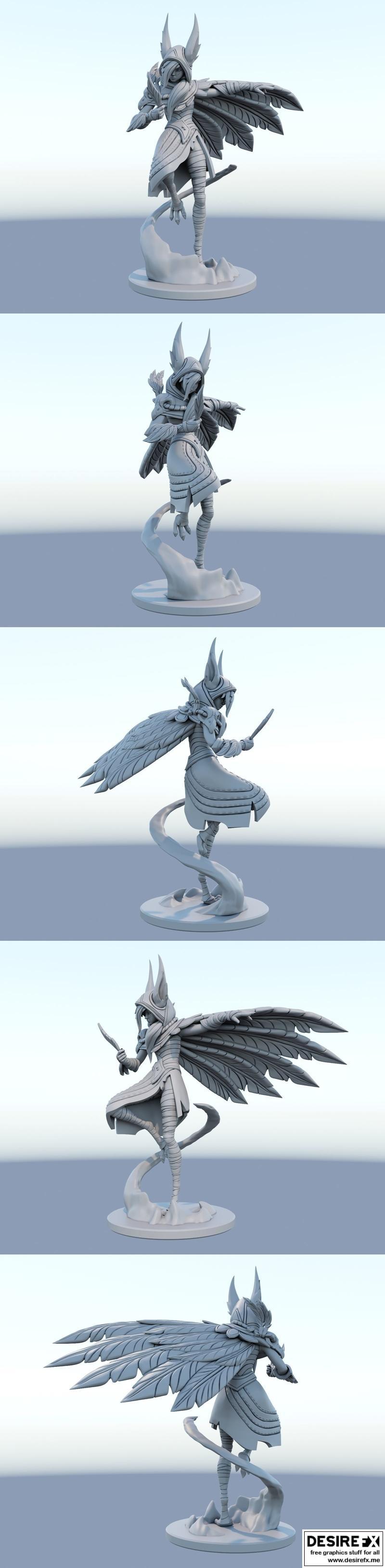 Xayah 3D打印模型 STL|Xayah League of Legends – 3D Print Model STL