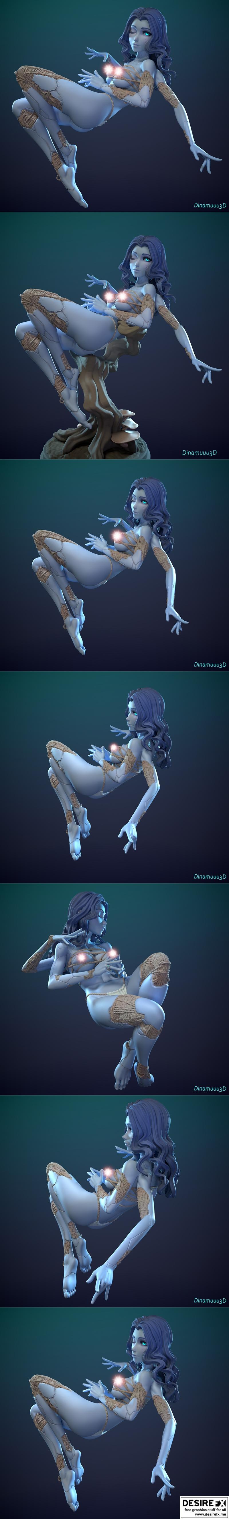 Dinamuuu3D - Ranni - 3D打印模型  
（或更自然流畅的中文表达）  
Dinamuuu3D打造的Ranni 3D打印模型|Dinamuuu3D – Ranni – 3D Print Model STL