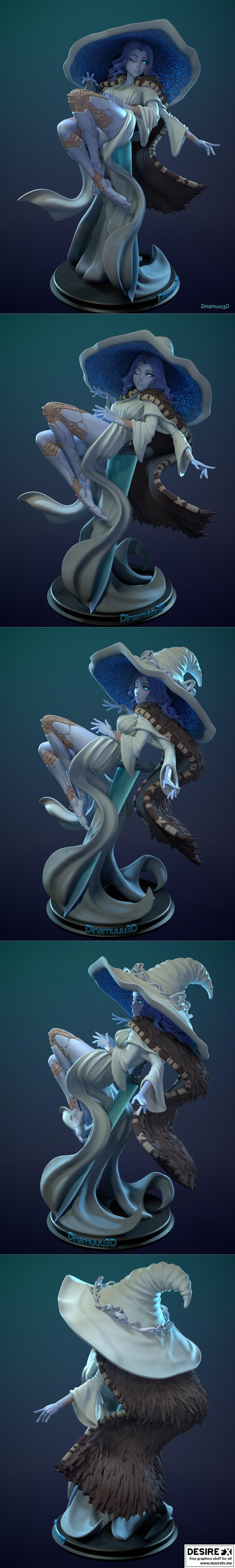 Dinamuuu3D - Ranni - 3D打印模型  
（或更自然流畅的中文表达）  
Dinamuuu3D打造的Ranni 3D打印模型|Dinamuuu3D – Ranni – 3D Print Model STL