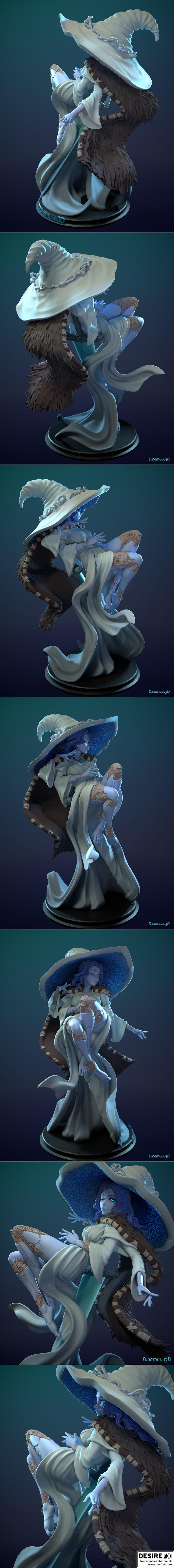 Dinamuuu3D - Ranni - 3D打印模型  
（或更自然流畅的中文表达）  
Dinamuuu3D打造的Ranni 3D打印模型|Dinamuuu3D – Ranni – 3D Print Model STL