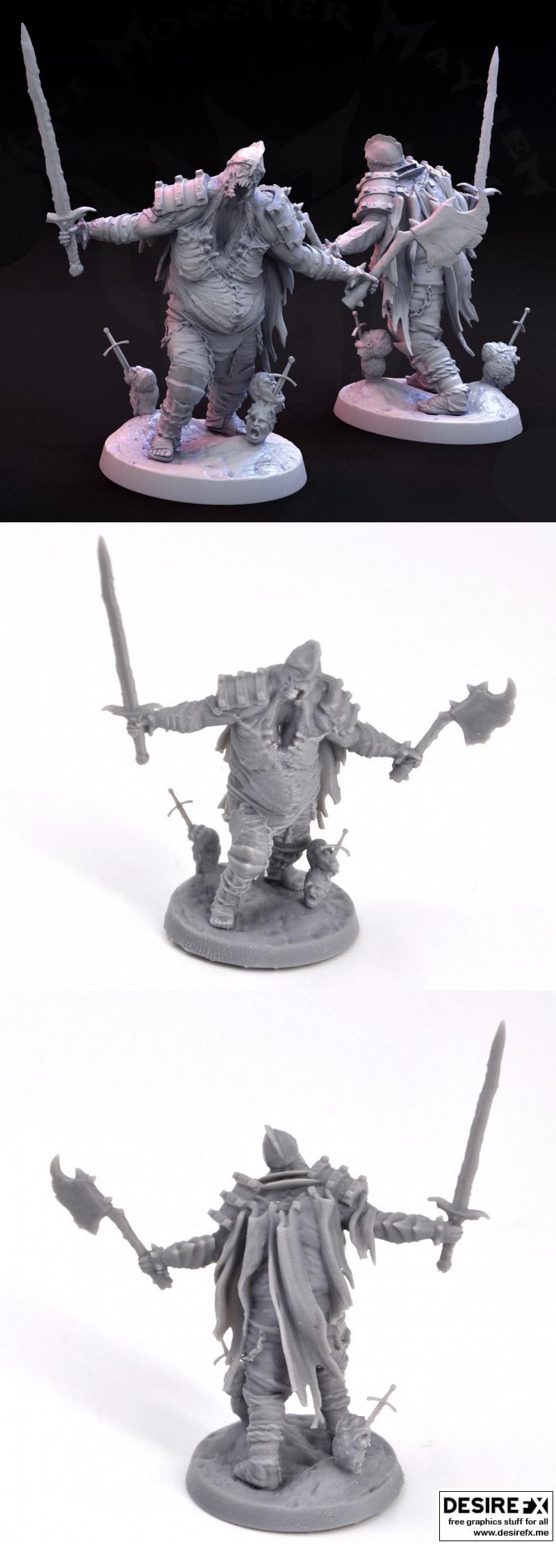 3D打印死亡骑士摆拍模型：沉溺之Plate姿态|Masochistic Plate Death Knight Pose 2 – 3D Print Model STL