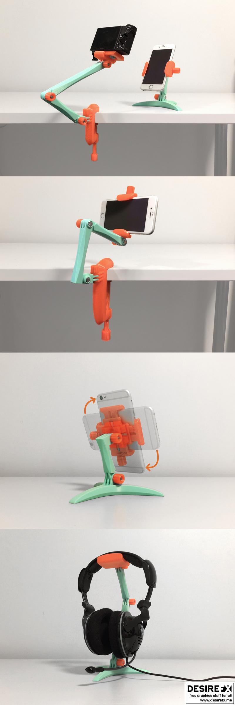 模块化支架系统 – 3D打印模型 – 《进击的巨人》艾伦·耶格尔|Modular Mounting System – 3D Print Model STL