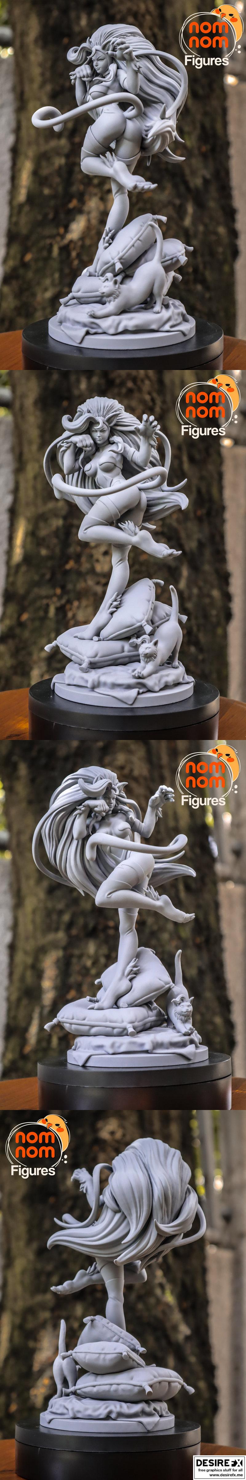 费莉西娅·罗丝玛丽 - 黑暗猎手 - 3D打印模型|Felicia Rosemary – Darkstalkers – 3D Print Model STL