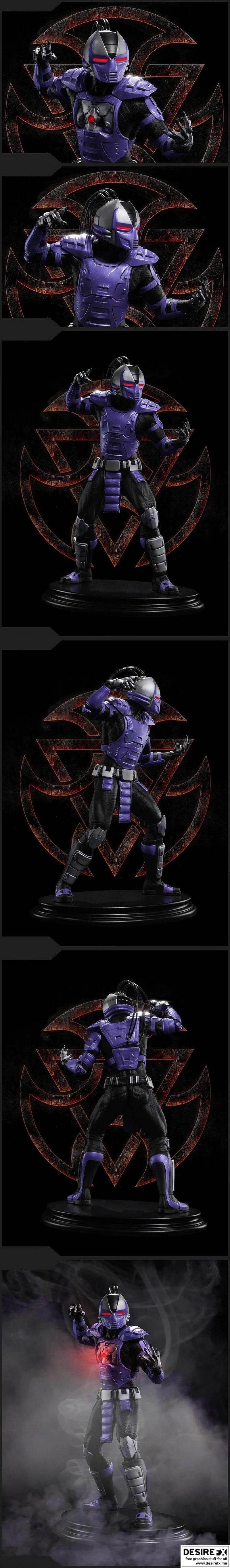 终结者：烟雾 - 3D打印模型|Mortal Kombat – Smoke – 3D Print Model STL