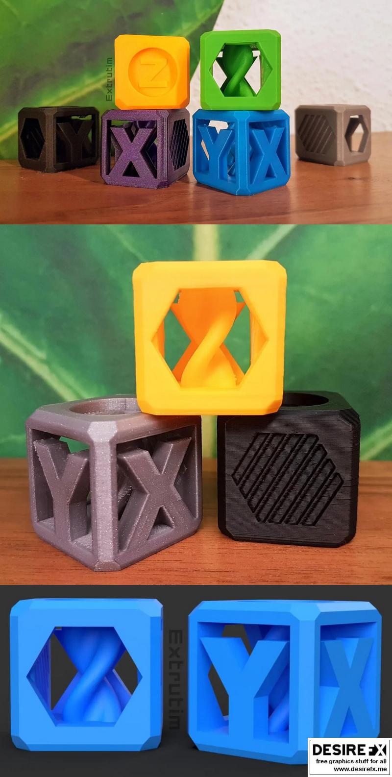 Helix测试立方体——3D打印模型|Helix Test Cube – 3D Print Model STL