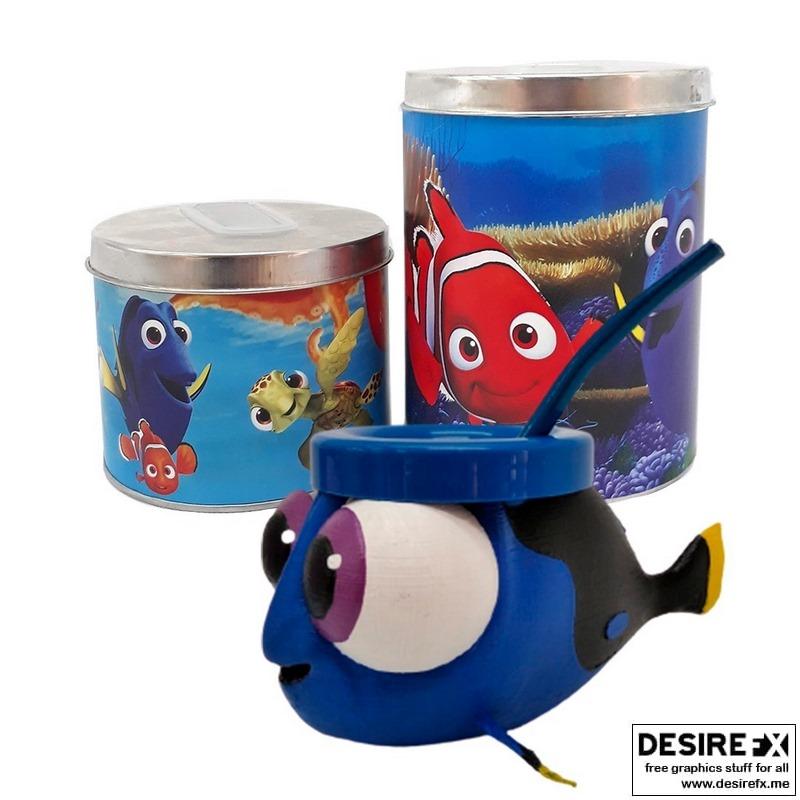 小丑鱼朵莉 3D打印模型|Mate Baby Dory – Finding Nemo – 3D Print Model STL