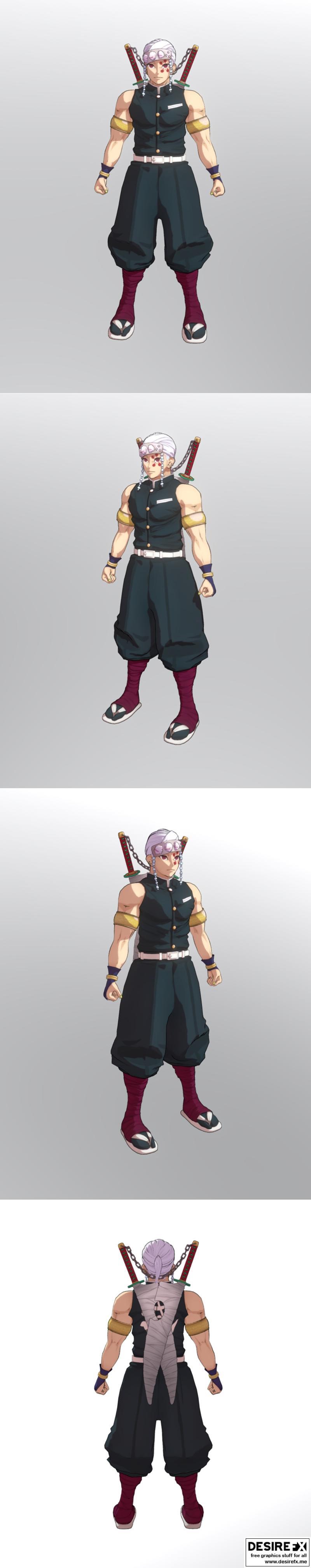 咒术回战 - 天真乌兹 - 3D打印模型|Demon Slayer – Tengen Uzui – 3D Print Model STL