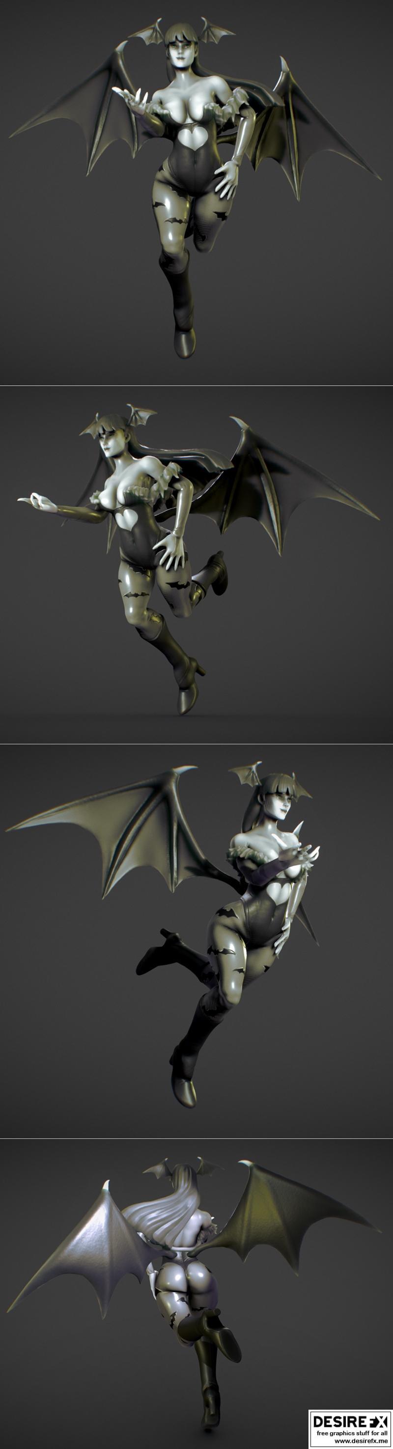 Morrigan Aensland 3D打印模型|Morrigan Aensland – 3D Print Model STL