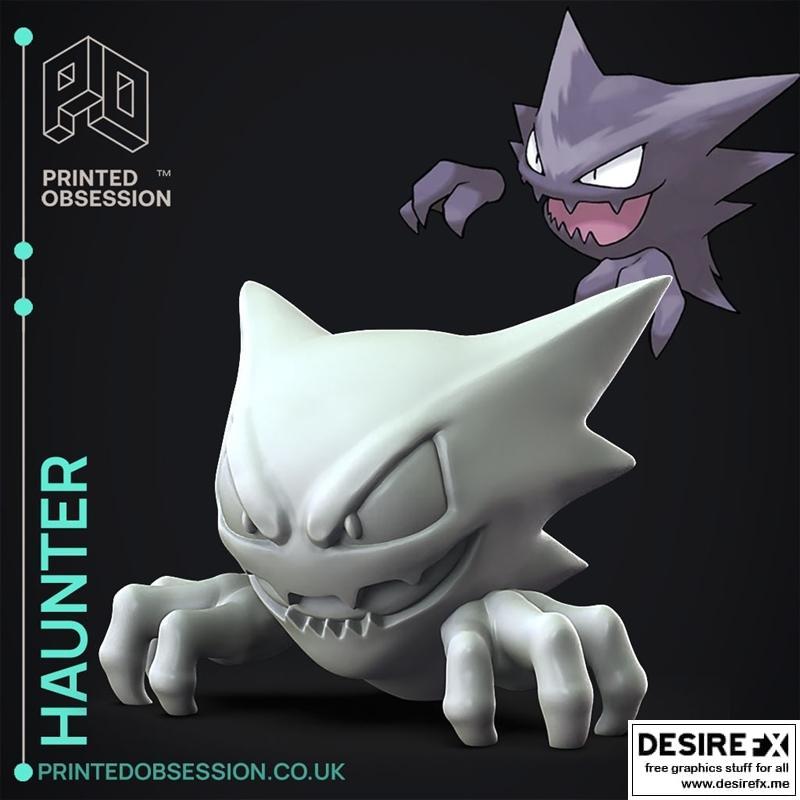 Haunter - 3D打印模型 - 幽灵角色|Haunter – 3D Print Model STL