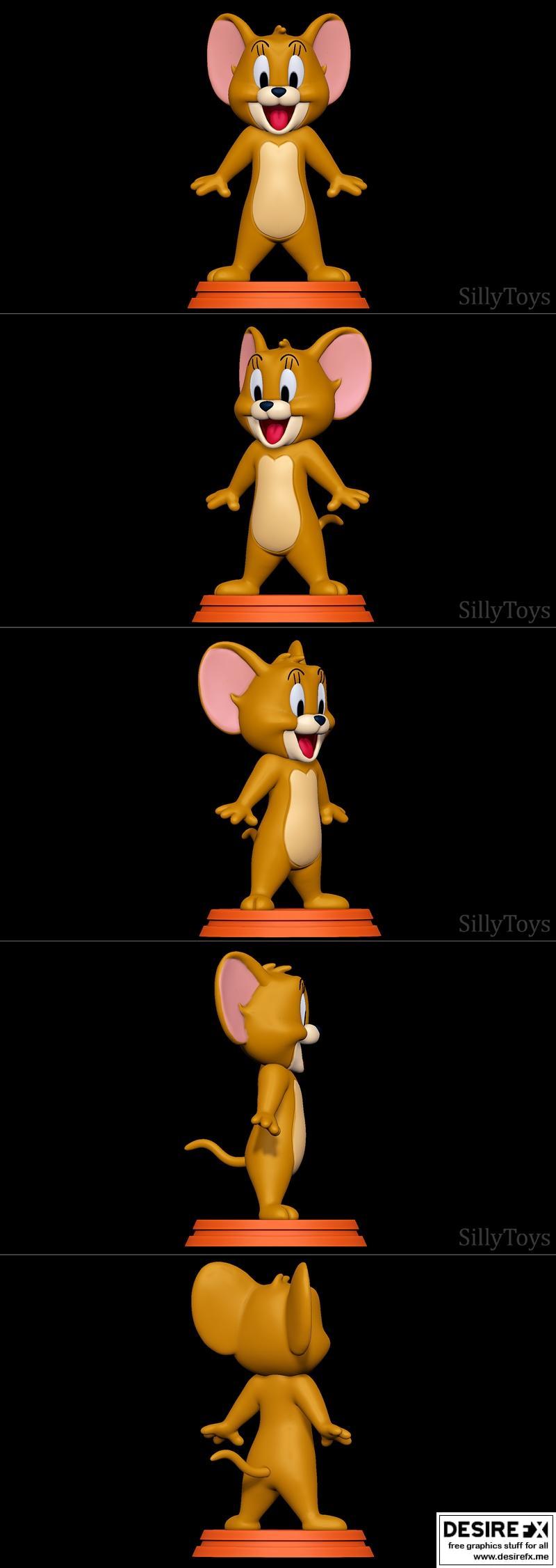 杰瑞与汤姆 3D打印模型 STL|Jerry Tom and Jerry – 3D Print Model STL