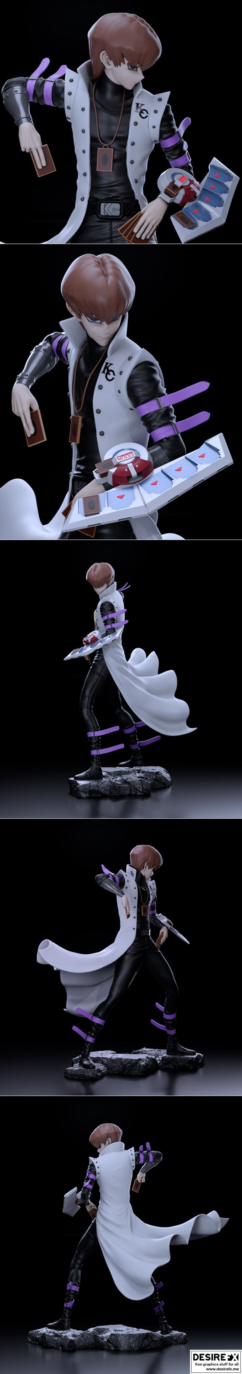 《游戏王：佐卡伊3D打印模型》|Seto Kaiba from yugioh – 3D Print Model STL