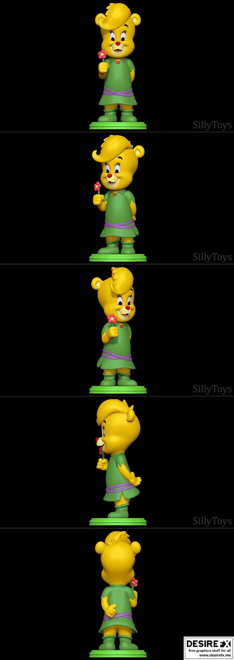 Sunni Gummi-熊宝宝3D打印模型|Sunni Gummi – Adventures of the Gummi Bears – 3D Print Model STL