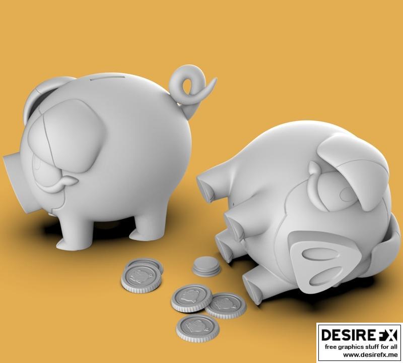 乐高猪存钱罐——3D打印模型|Lechonk – Pokemon Piggy Bank – 3D Print Model STL