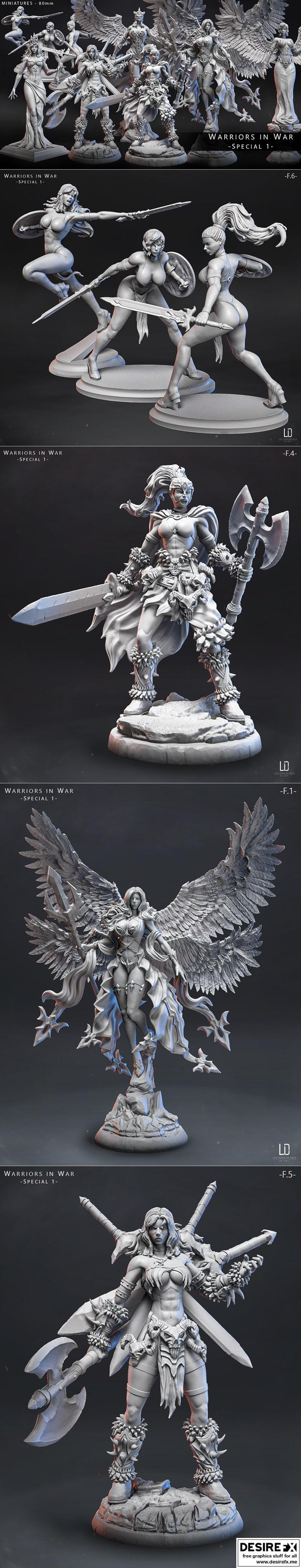 战锤战士——3D打印模型|Warriors In War – Special 1 – 3D Print Model STL