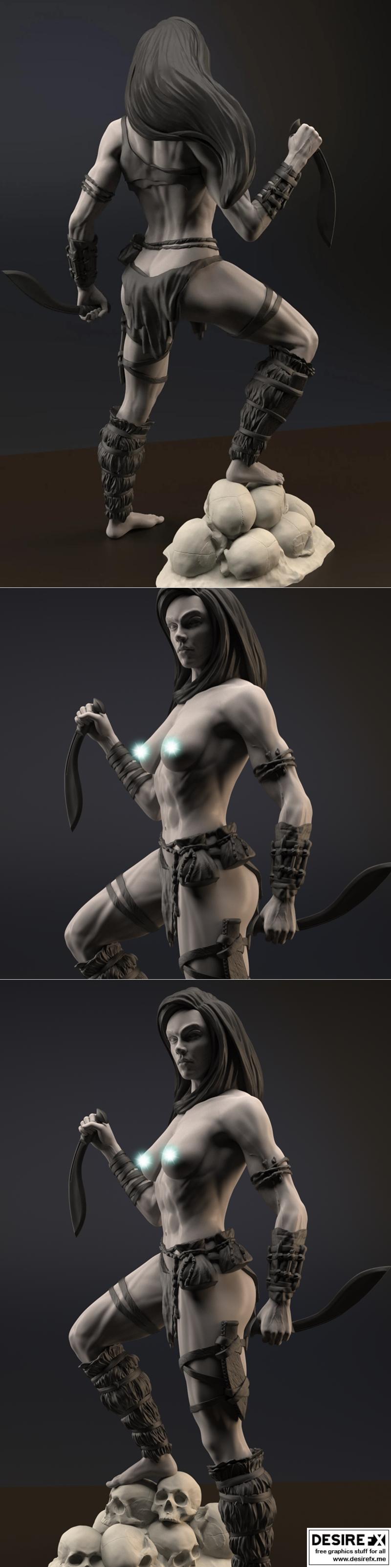 Gsculpt艺术工作室 3D打印模型 克劳迪亚|Claudia – Gsculpt Art – 3D Print Model STL