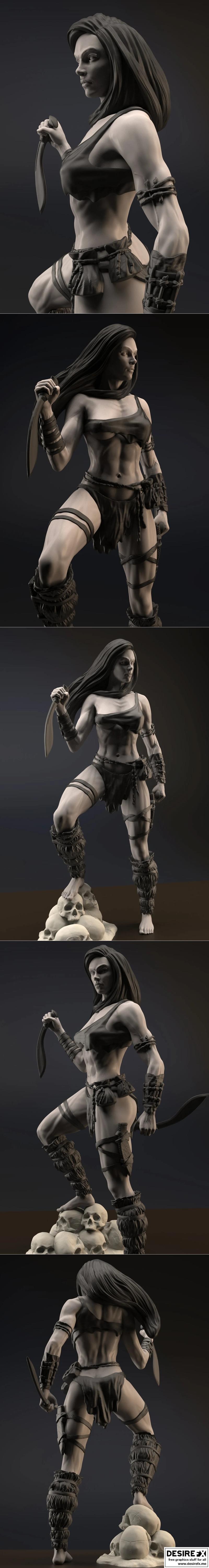 Gsculpt艺术工作室 3D打印模型 克劳迪亚|Claudia – Gsculpt Art – 3D Print Model STL