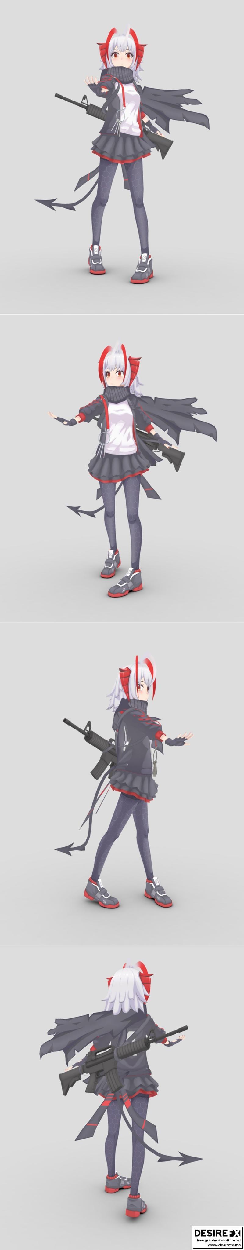 arknights 3d打印模型 战斗机械师系列|W – Arknights – 3D Print Model STL