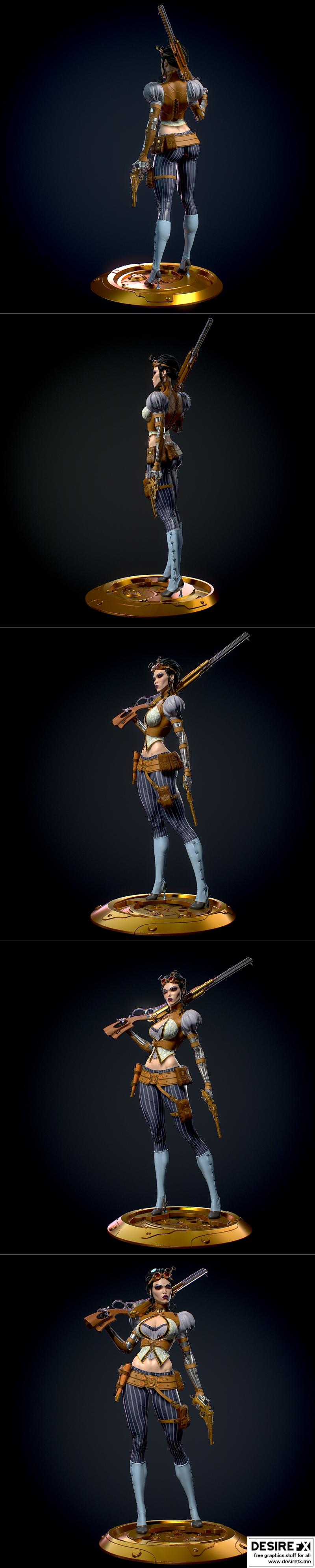 Lady Mechanika 3D打印模型|Lady Mechanika – Yan-H – 3D Print Model STL