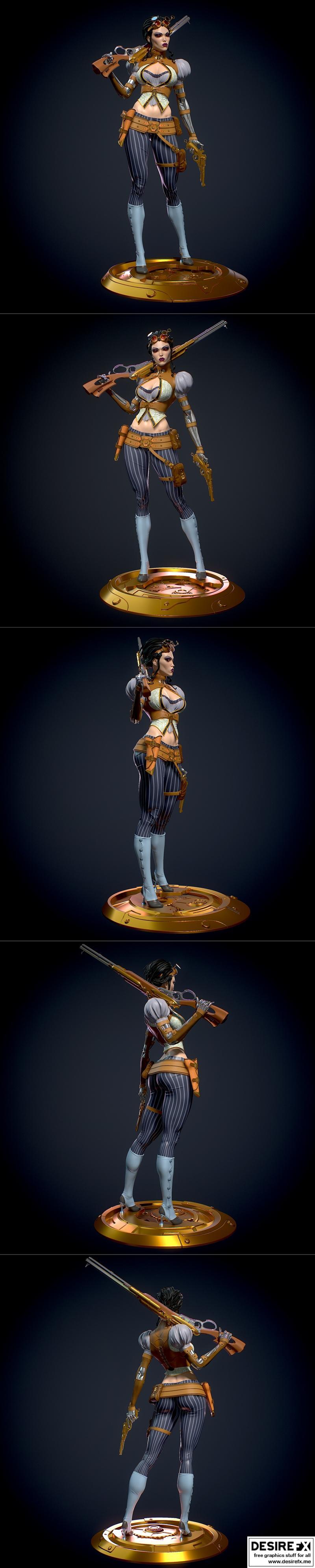 Lady Mechanika 3D打印模型|Lady Mechanika – Yan-H – 3D Print Model STL