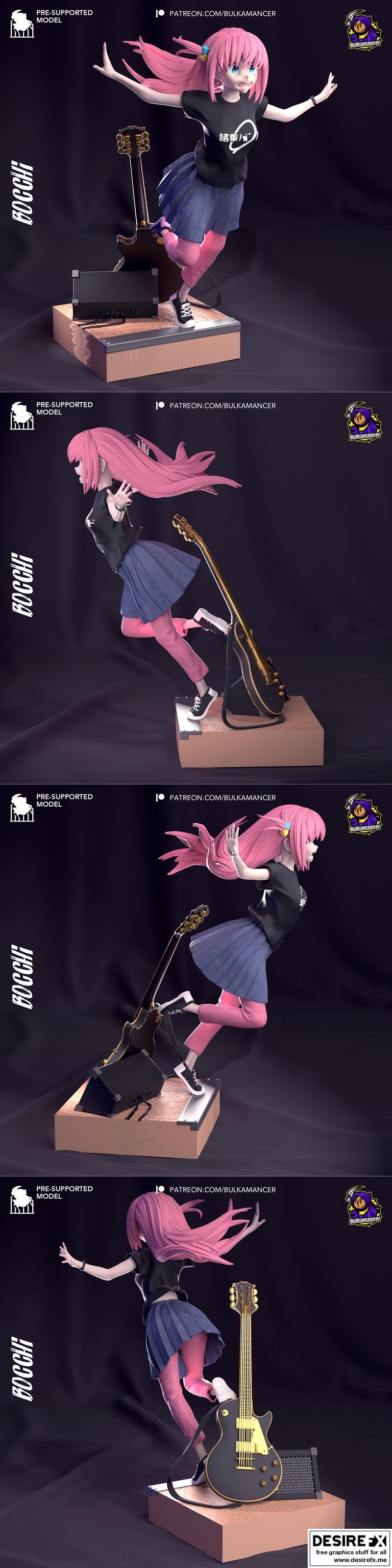 Bulkamancer - Bocchi 3D打印模型|Bulkamancer – Bocchi – 3D Print Model STL