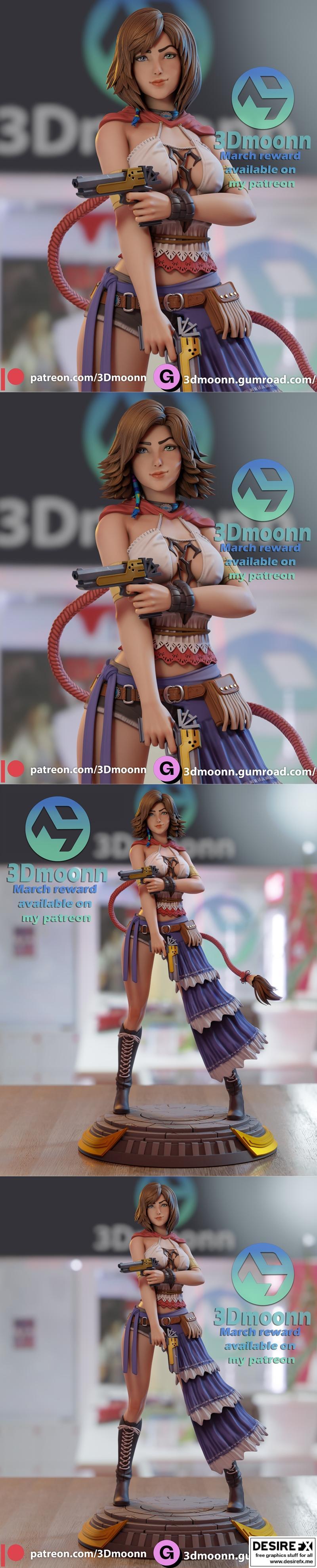 Yuna 3D打印模型|Yuna – 3Dmoonn – 3D Print Model STL
