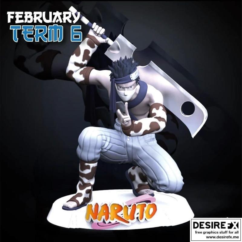 Zabuza雕塑模型 - 3D打印还原|Zabuza Sculpture – Sekai – 3D Print Model STL