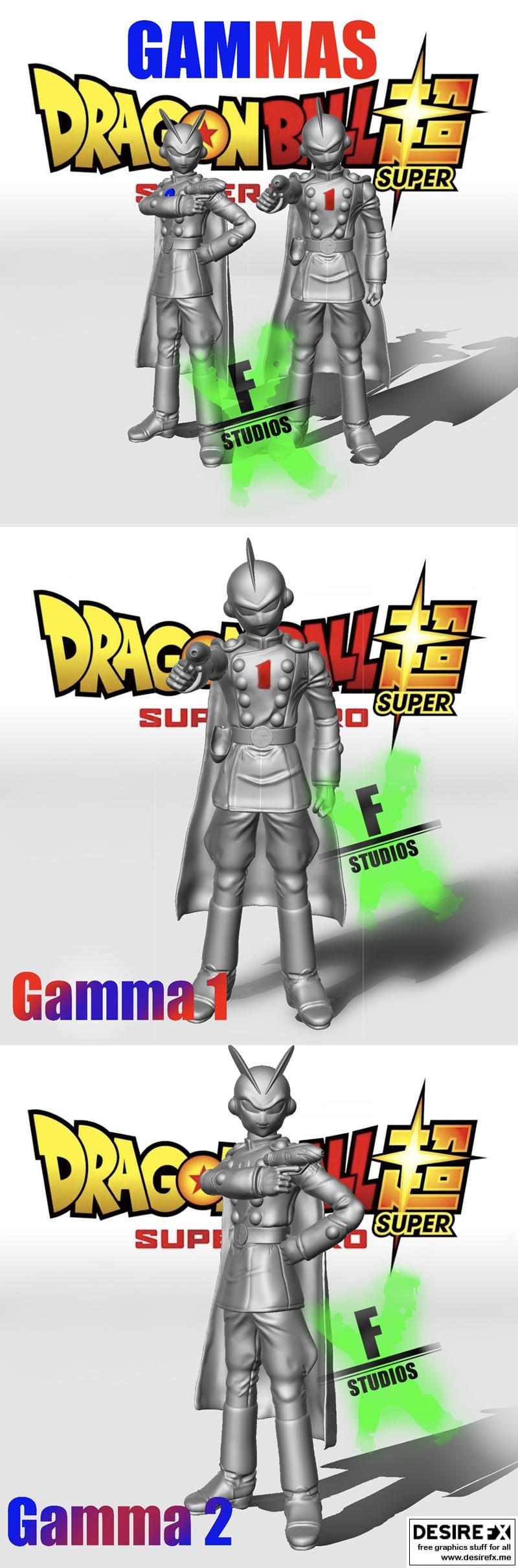龙珠 3D打印模型|Gashapon Gamma 1 and 2 Dragon Ball – 3D Print Model STL