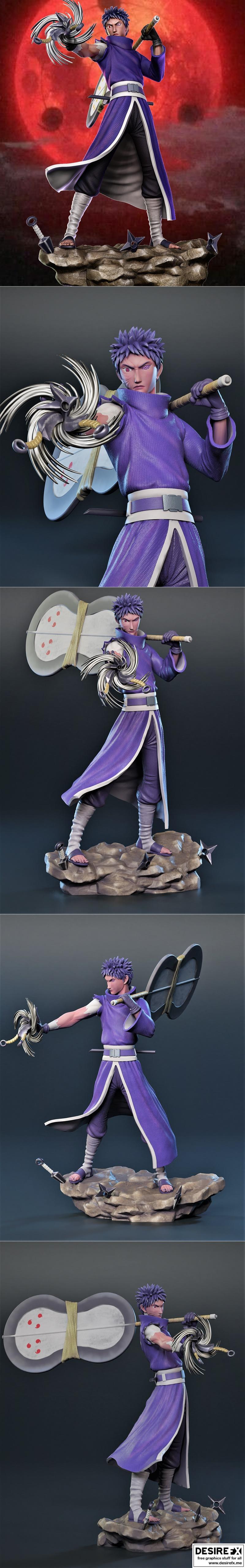 宇智波斑 - 火影忍者 - 3D打印模型|Uchiha Obito – Naruto – 3D Print Model STL