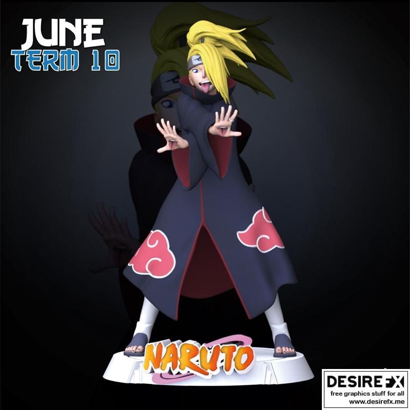 德川雕塑 - 世界 - 3D打印模型|Deidara Sculpture – Sekai – 3D Print Model STL