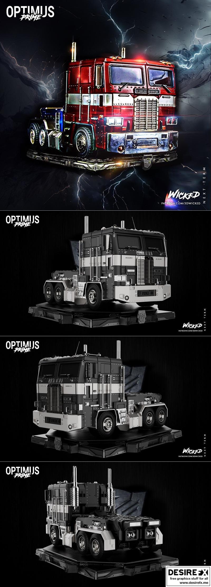 WICKED - Optimus Truck - 3D打印模型|WICKED – Optimus Truck – 3D Print Model STL