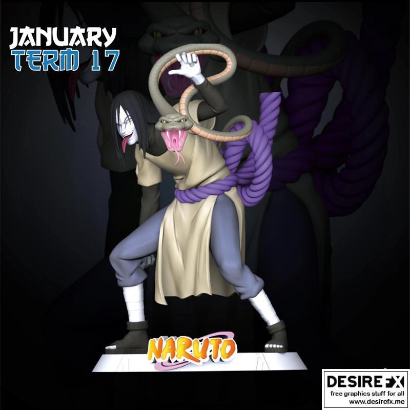 Orochimaru 3D打印模型 格式STL|Orochimaru Sculpture – Sekai – 3D Print Model STL