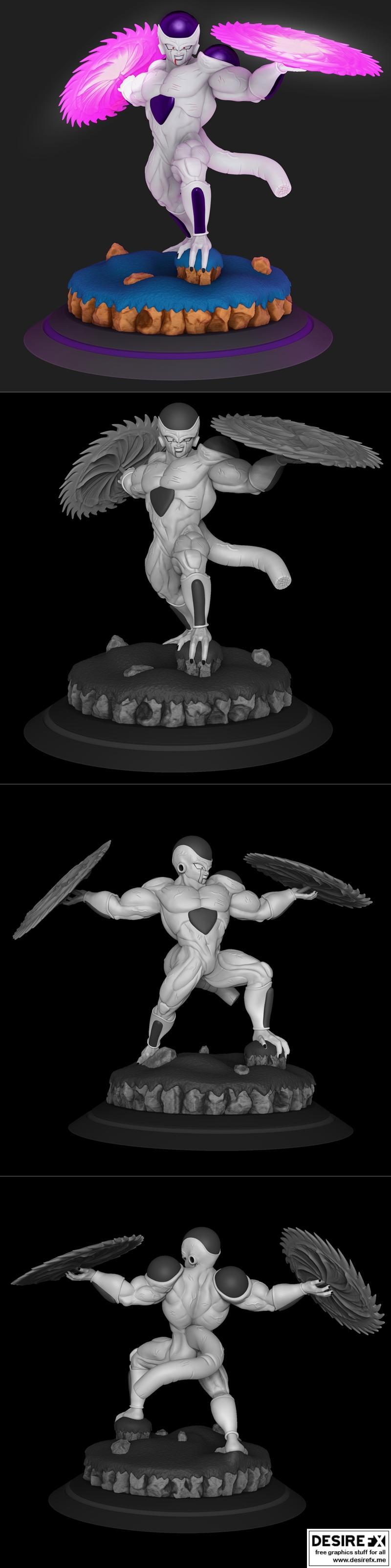 自由之翼全功率版 - 3D打印模型|Freeza Full Power – 3D Print Model STL