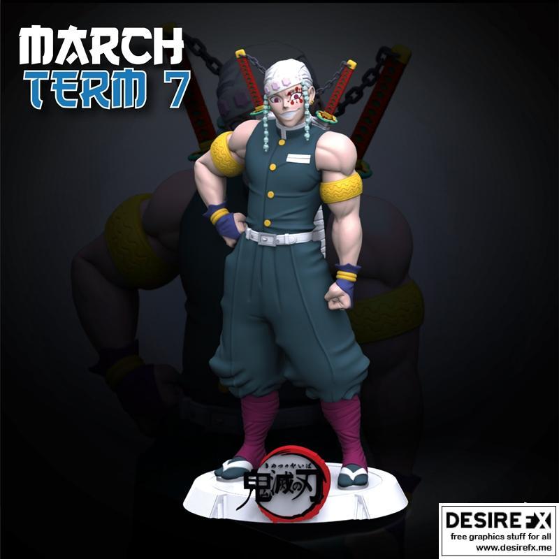 Uzui雕塑作品——赛博世界3D打印模型|Uzui Sculpture – Sekai – 3D Print Model STL