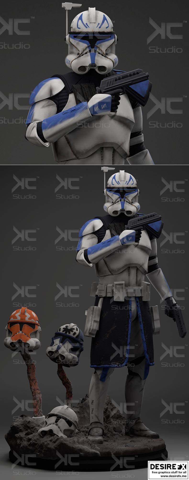 KC工作室 3D打印模型 Captain Rex|Captain Rex – KC Studios – 3D Print Model STL