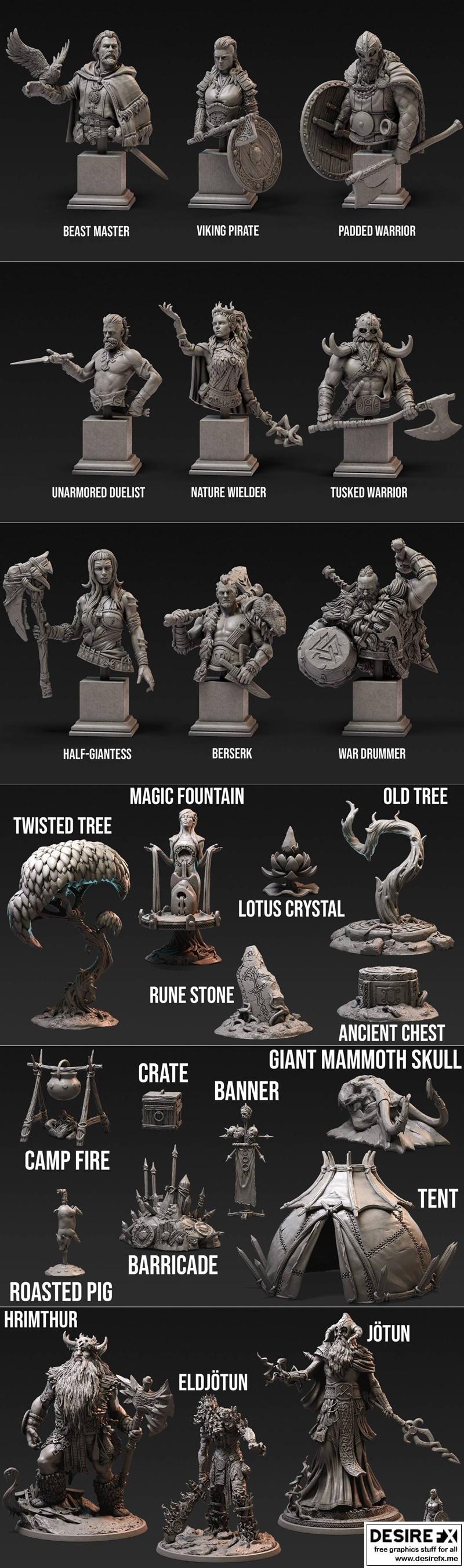 洛特工作室幻想之旅至瓦尔哈拉 3D打印模型|Loot Studio Fantasy Journey to Valhalla Full Release – 3D Print Model STL